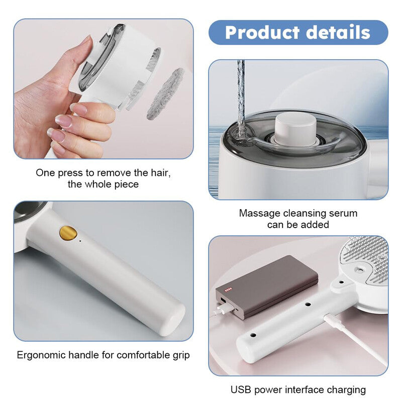 4 In 1 Pet Electric Spray Massage Comb